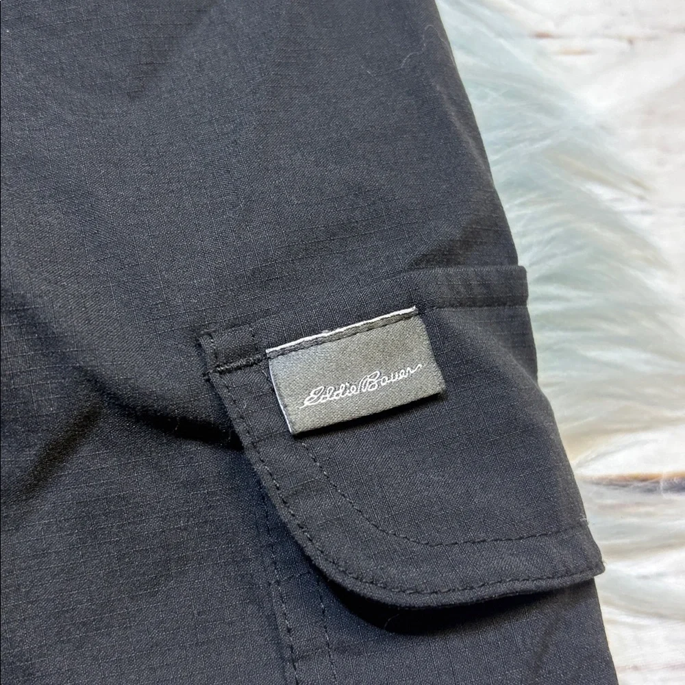 Eddie Bauer Black Ribbed Waistband Skirt sz XL